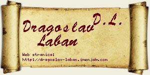 Dragoslav Laban vizit kartica
